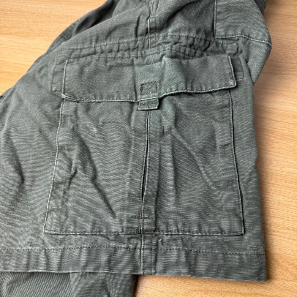 Boy Scouts of America Green Canvas Cargo Shorts 30 Uniform Gorpcore Utility